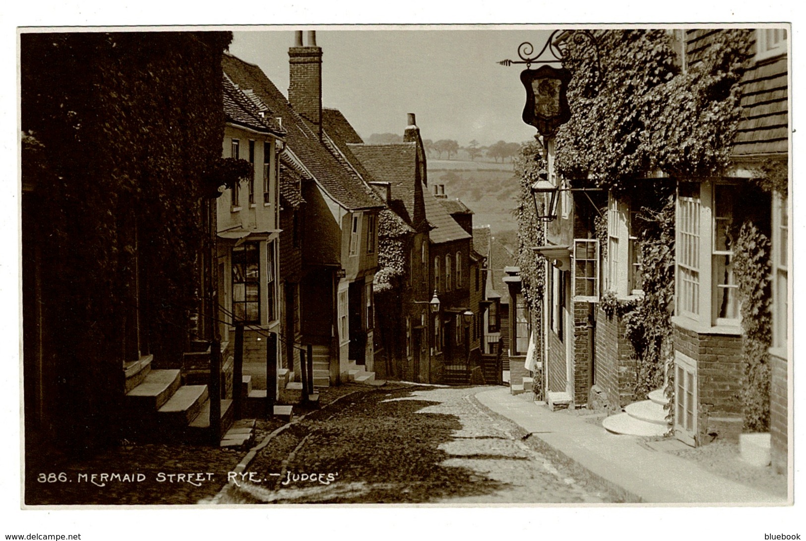 Ref 1394 - Early Judges Real Photo Postcard - Mermaid Street Rye - Sussex - Rye