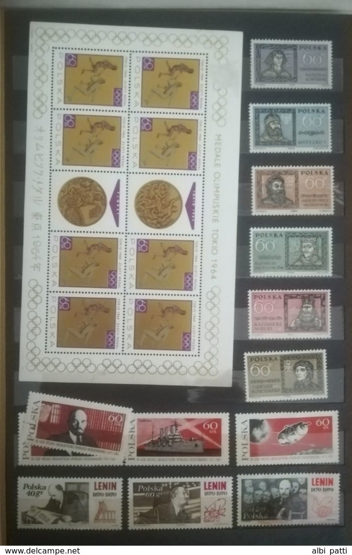 POLSKA LOT OF NEWS MNH** AND USED STAMPS - Collections