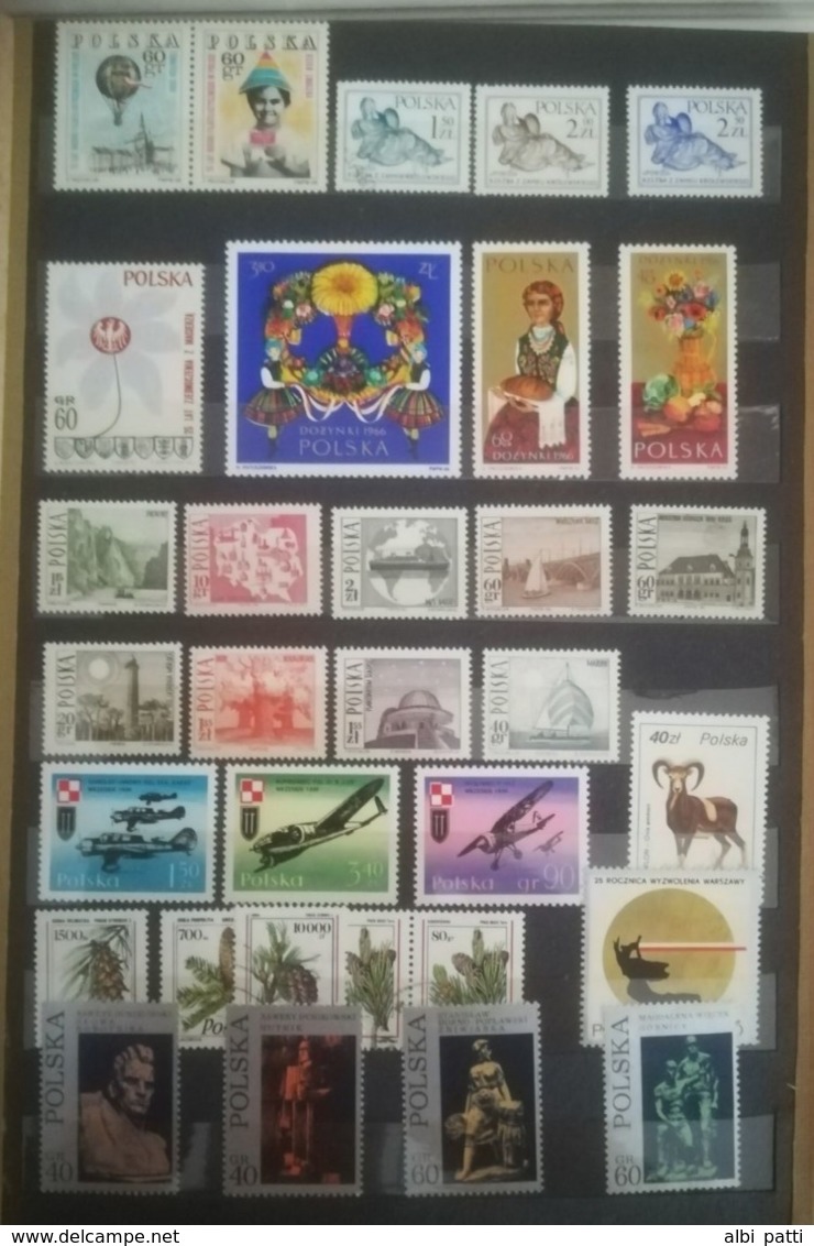 POLSKA LOT OF NEWS MNH** AND USED STAMPS