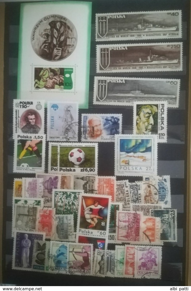 POLSKA LOT OF NEWS MNH** AND USED STAMPS