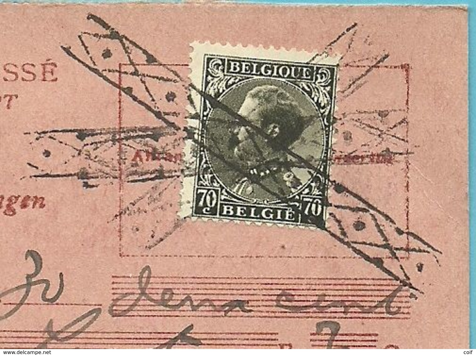 401 Op Ontvangkaart / Carte-recepisse  Vanuit NAMUR, Ontwaard Met ROL-stempel - 1934-1935 Leopold III.