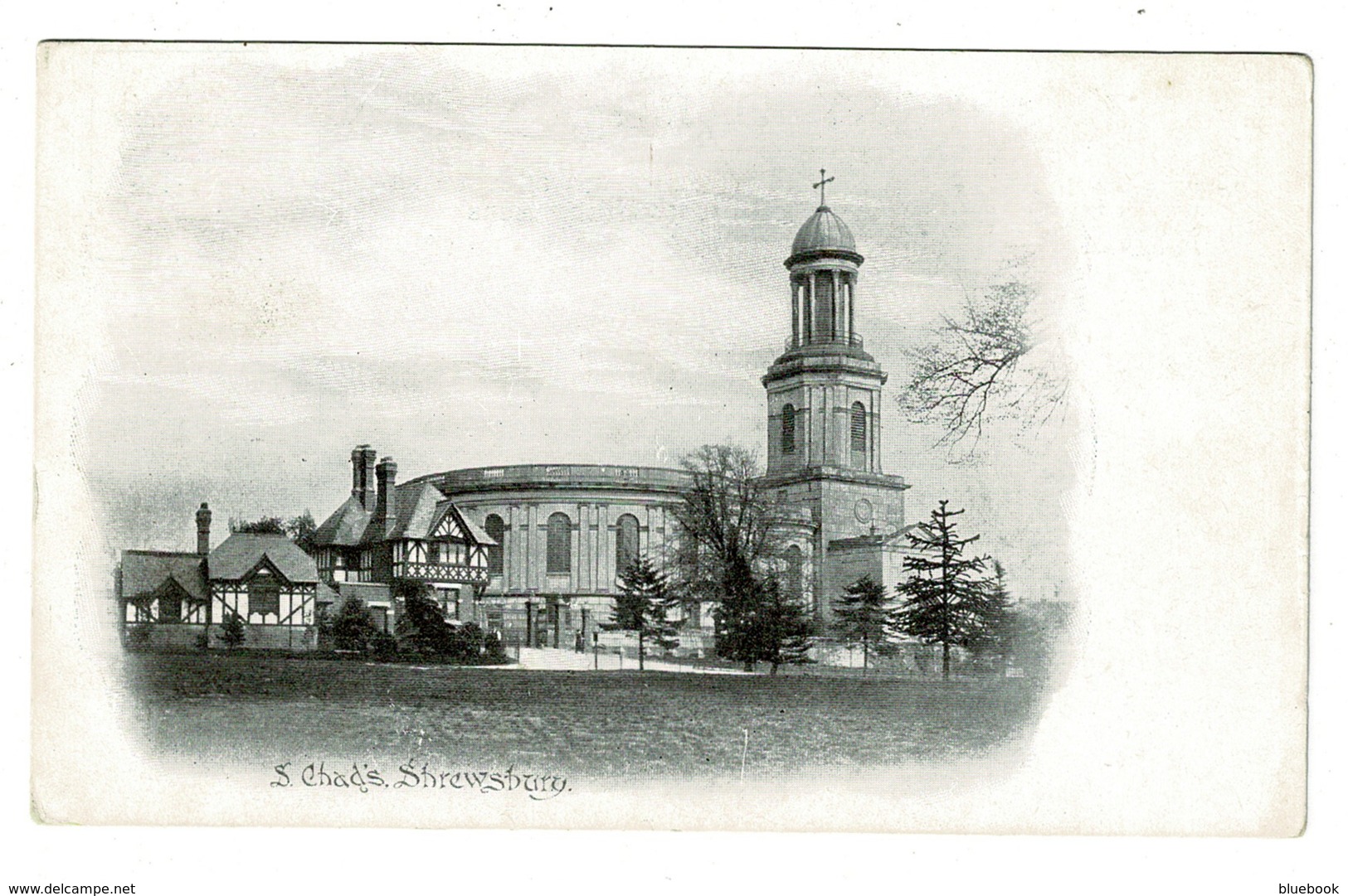 Ref 1395 - Early Postcard - Saint Chad's Church Shrewsbury - Shropshire Salop - Shropshire