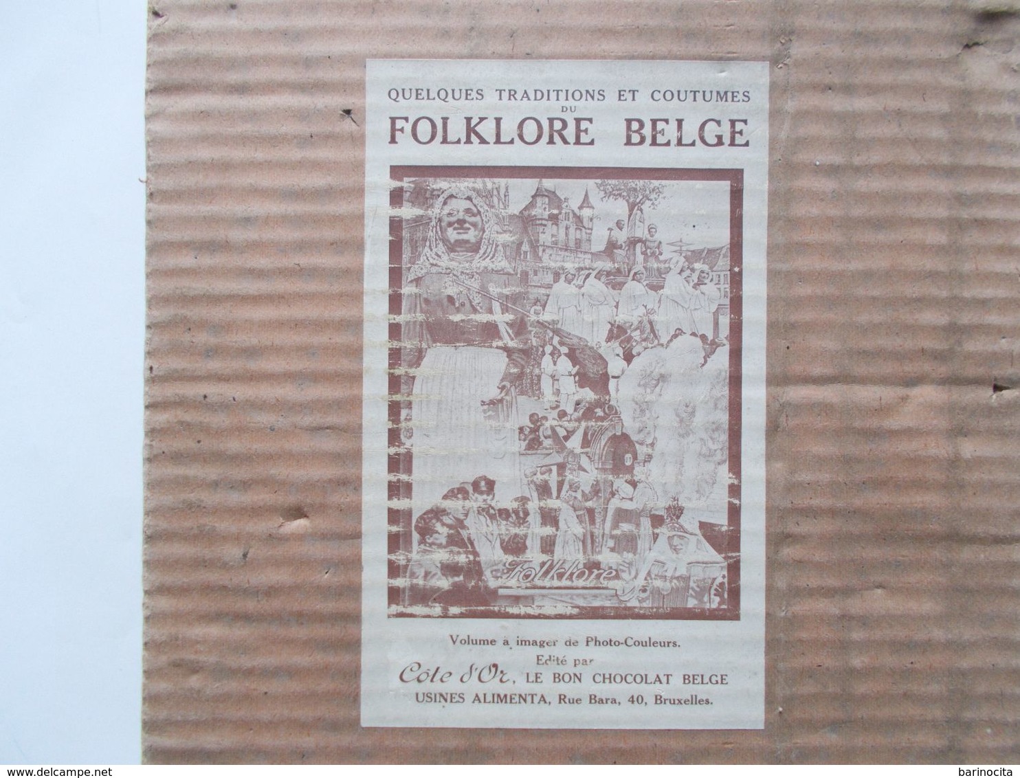 COTE D'OR -  FOLKLORE BELGE      Abum Complet  Dans Son Emballage D'origine -   Bon Etat Voir Photos - Albumes & Catálogos