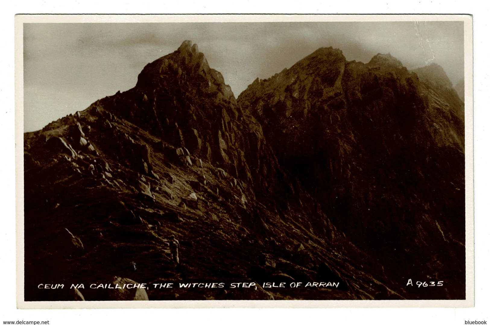 Ref 1396 - Real Photo Postcard - Ceum Na Cailliche The Witches Step Isle Of Arran Scotland - Ayrshire