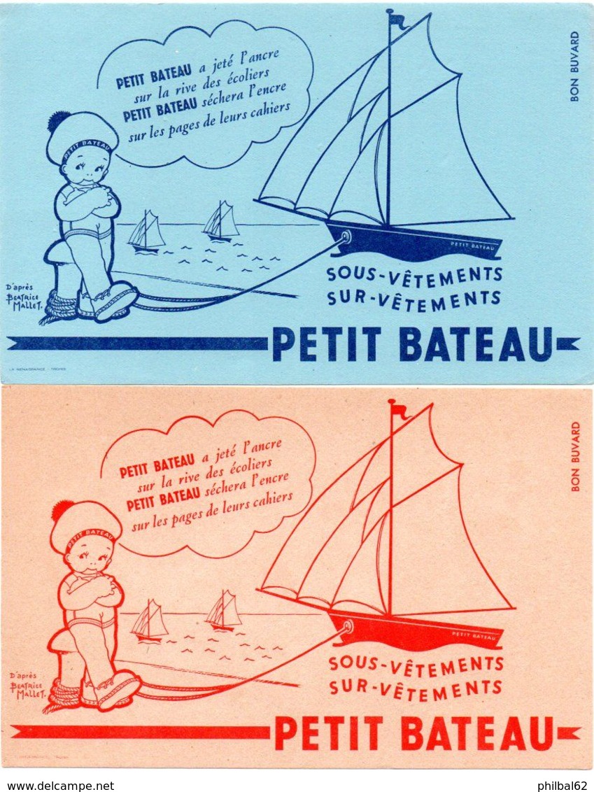 Lot De 6 Buvards, Vêtements Pour Enfants, Petit Bateau. - Bambini