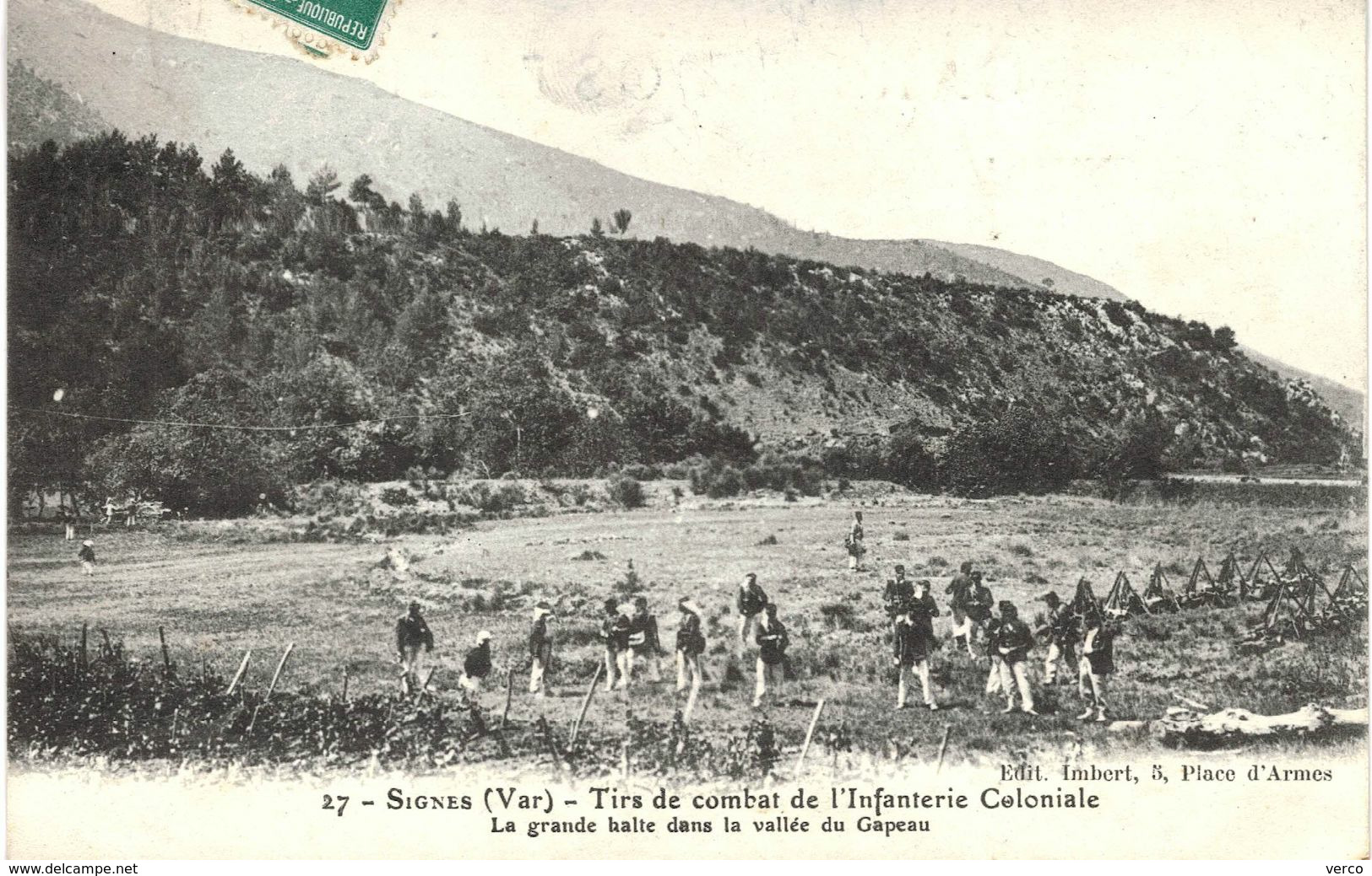 Carte POSTALE Ancienne De  SIGNES - Tirs De Combat De L'Infanterie Coloniale - Signes