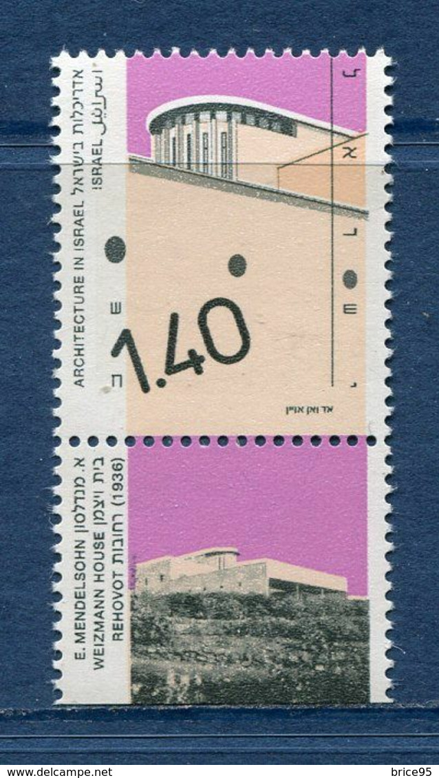 Israël - YT N° 1131 - Neuf Sans Charnière - 1991 - Nuevos (con Tab)