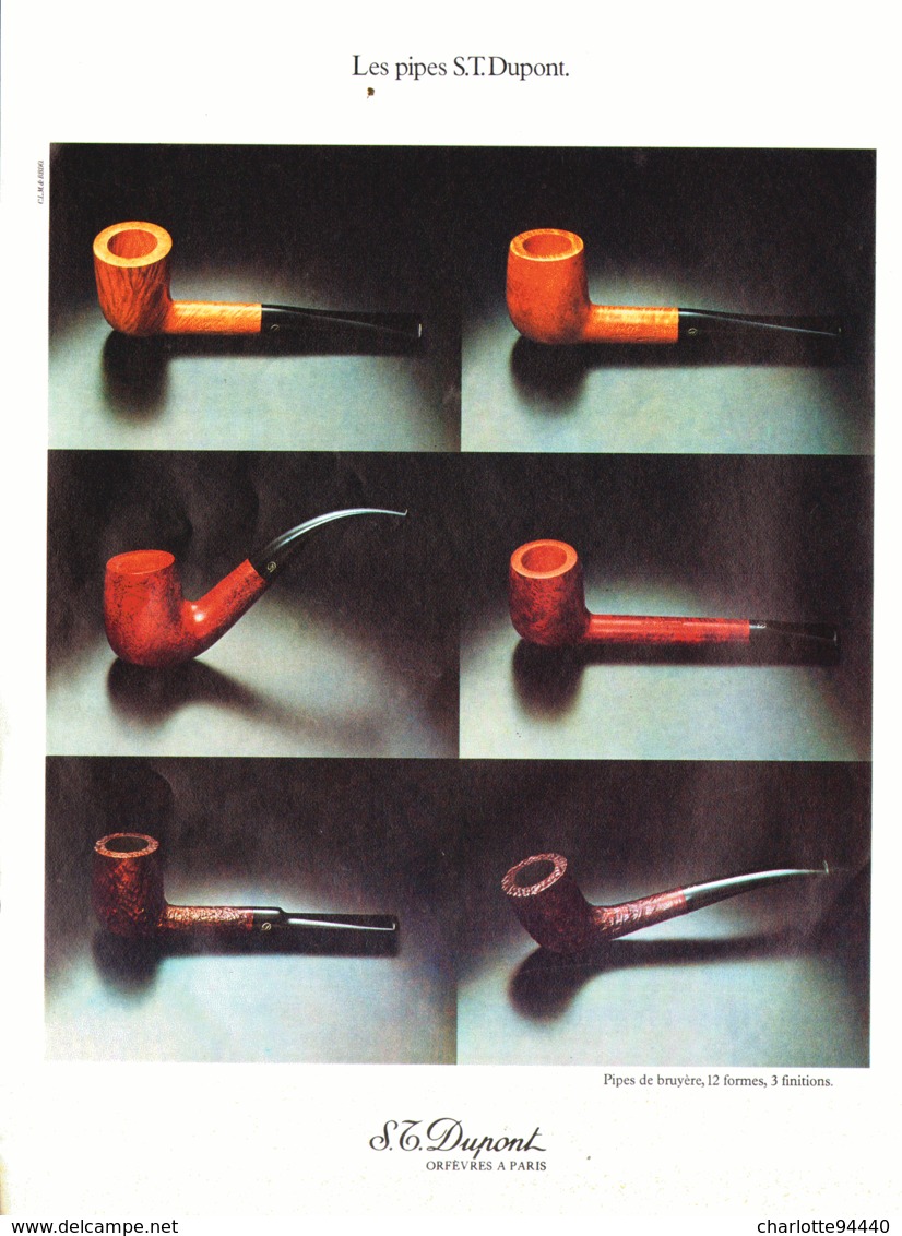 PUB  PIPES  " DUPONT "  1976 ( 1 ) - Autres & Non Classés