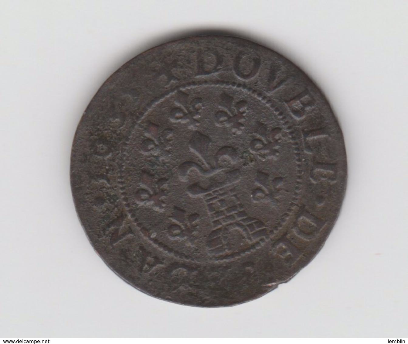 DUCHE DE BOUILLON - DOUBLE DENIER TOURNOIS 1635 - FREDERIC MAURICE DE LA TOUR D'AUVERGNE - CUIVRE - Andere & Zonder Classificatie