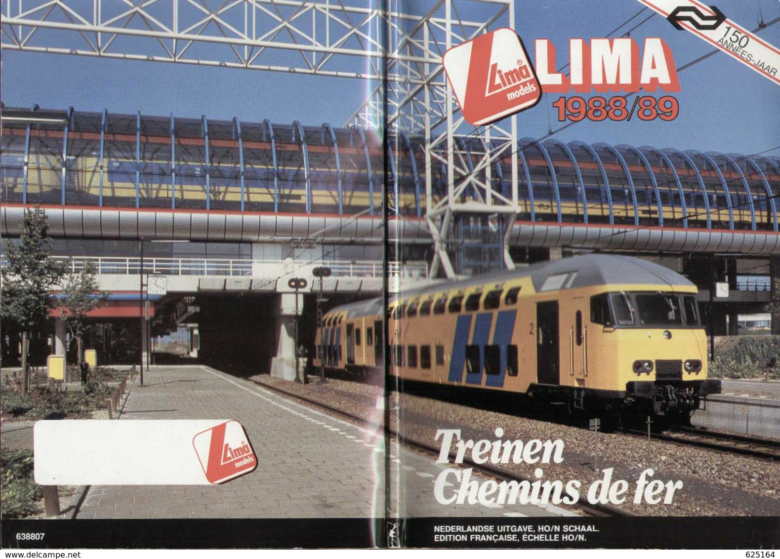 Catalogue LIMA 1988/89 Treinen Schaal HO/N - Chemins De Fer échelle HO/N - En Néerlandais Et En Français - Nerlandés