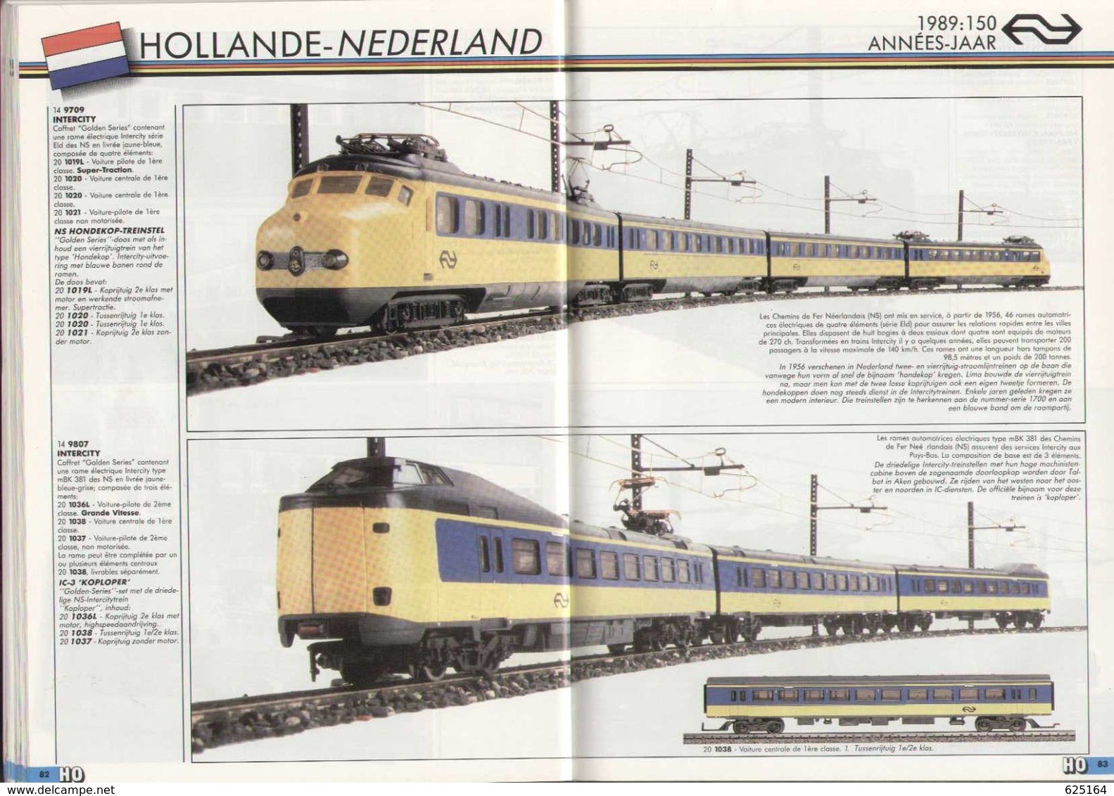 Catalogue LIMA 1988/89 Treinen Schaal HO/N - Chemins De Fer échelle HO/N - En Néerlandais Et En Français - Nederlands