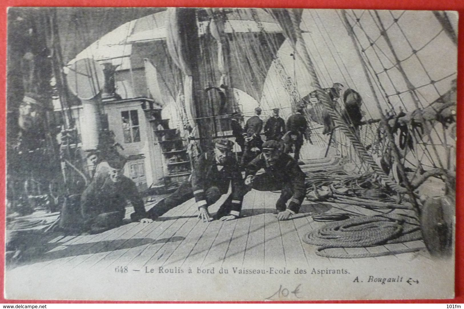 FRENCH WARSHIP - LE ROUILS A BORD DU VAISSEAU-ECOLE DES ASPIRANTS - Guerre