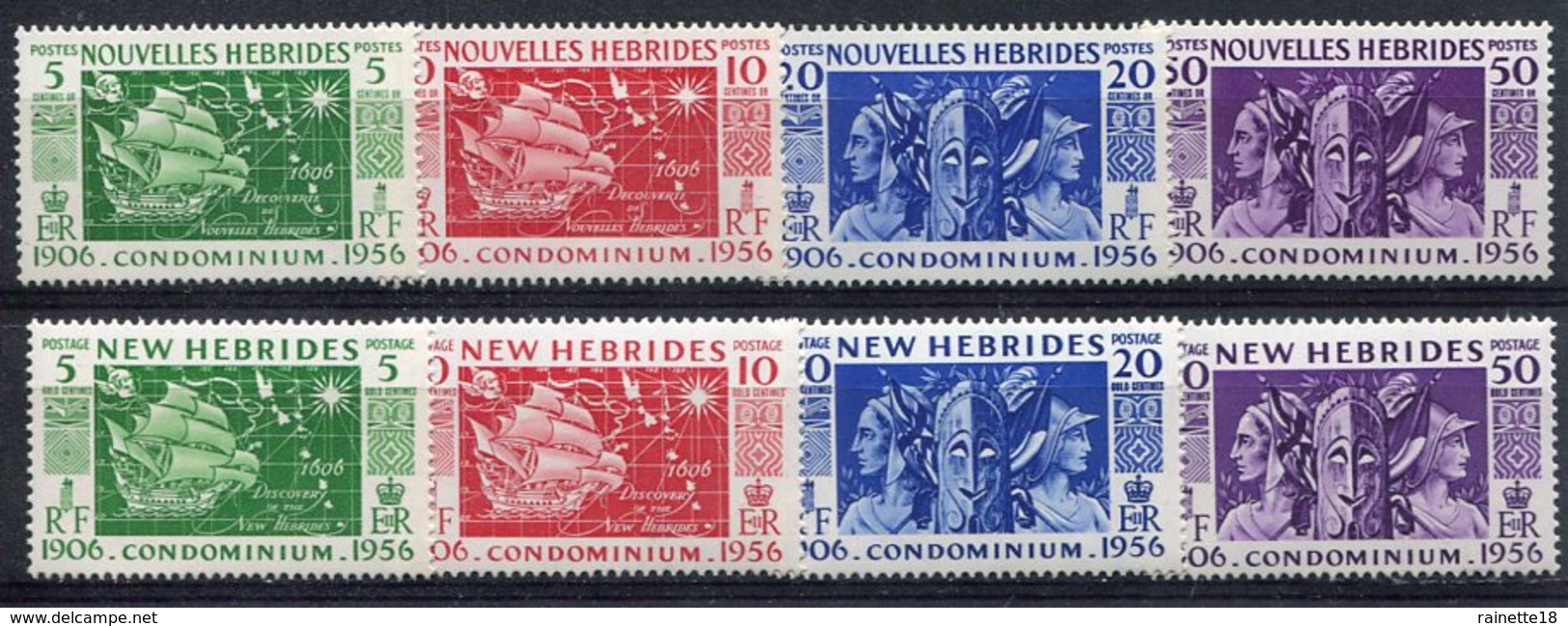 Nouvelles Hébrides      167/174 * - Unused Stamps