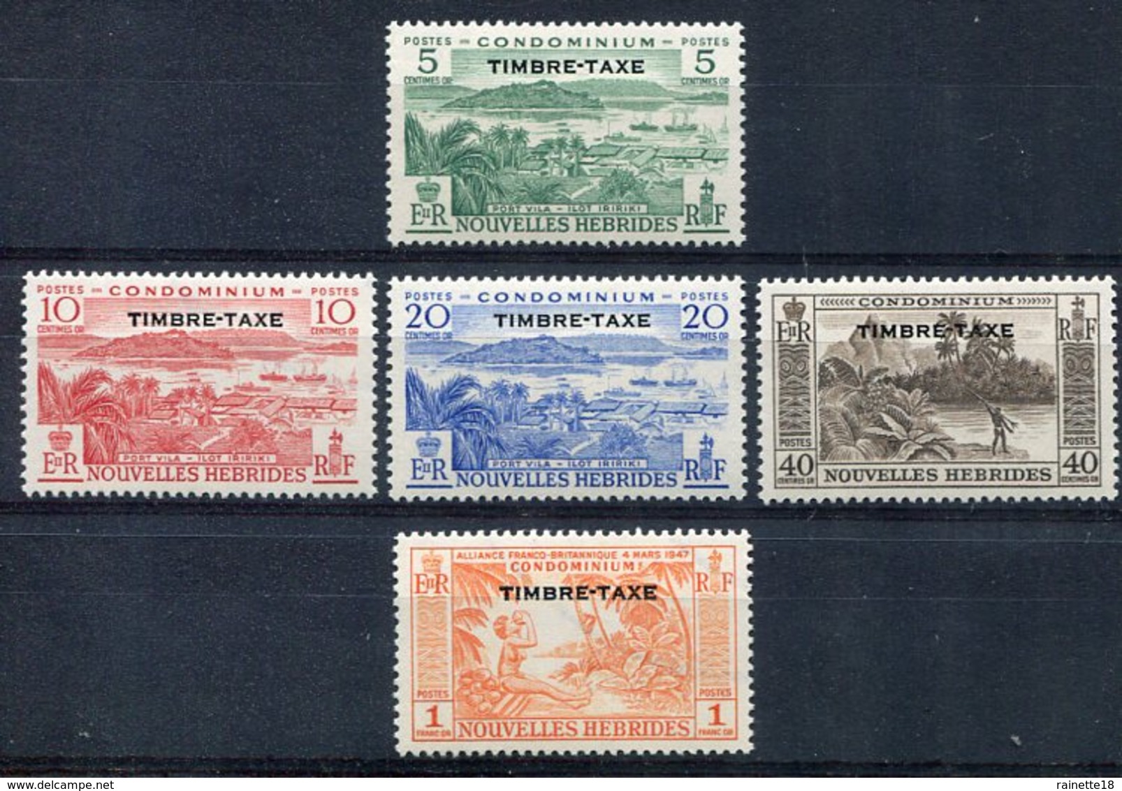 Nouvelles Hébrides      Taxes      36/40 ** - Timbres-taxe