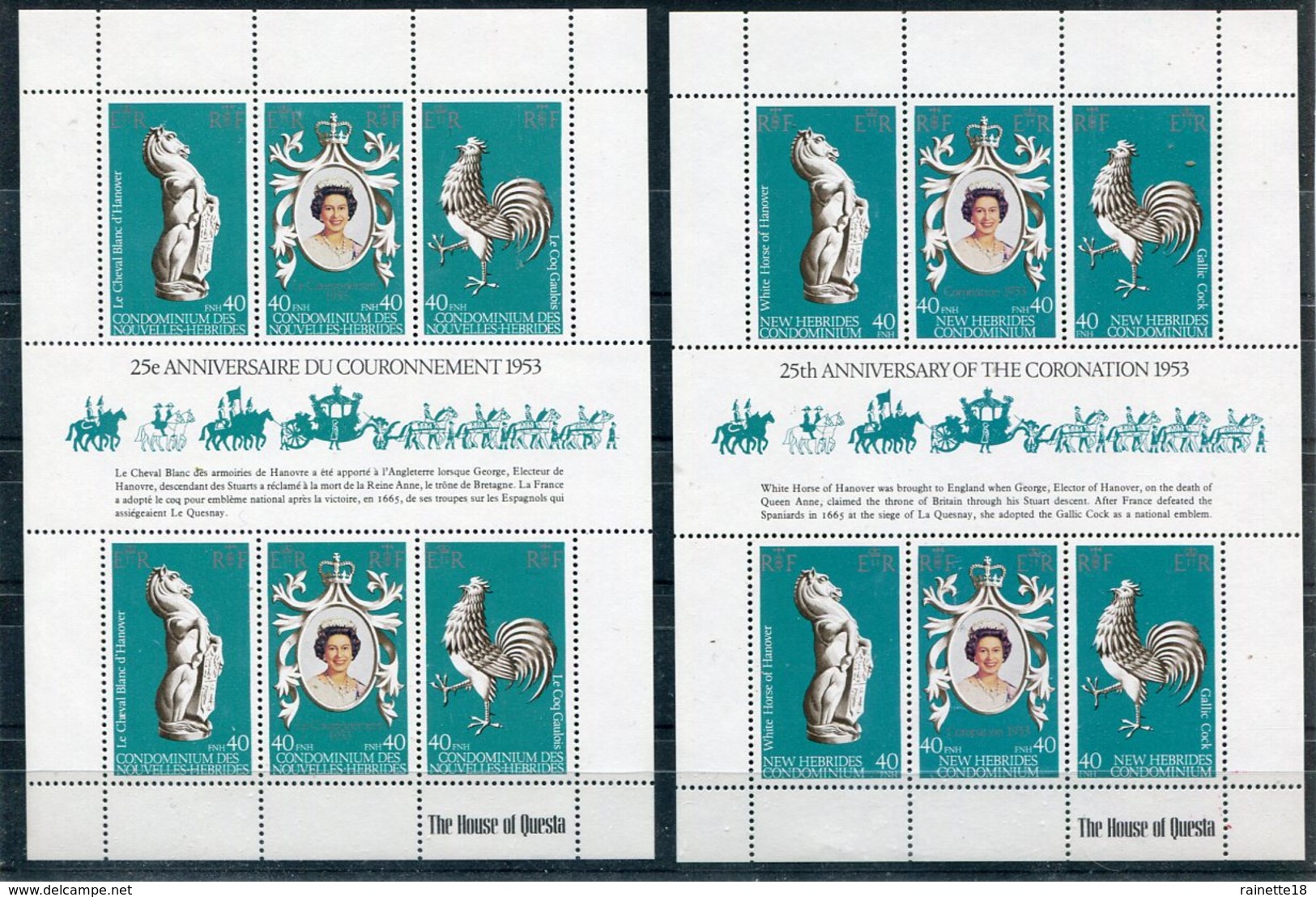 Nouvelles Hébrides          537A ** Et 540A ** - Used Stamps