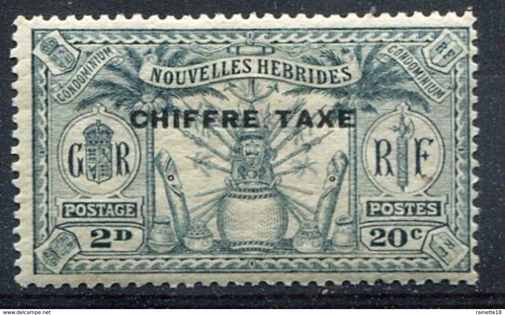 Nouvelles Hébrides        Taxe     N° 2 * - Timbres-taxe