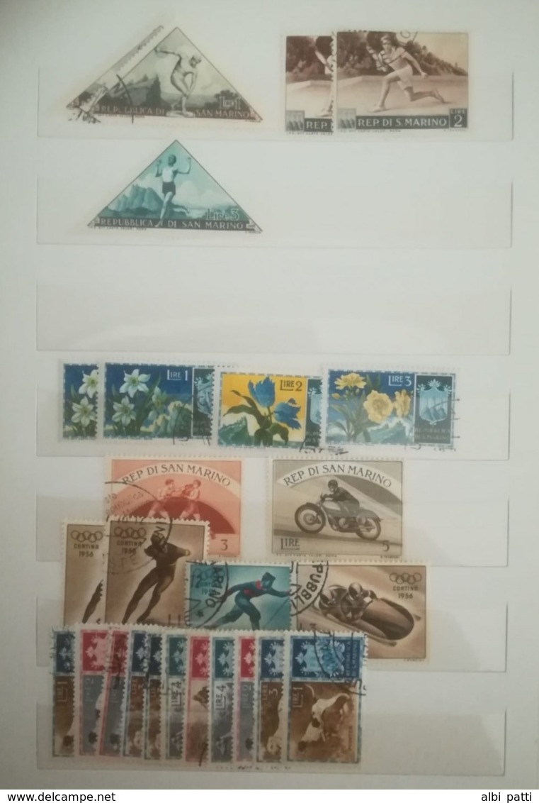 SAN MARINO LOT OF NEWS MNH** AND USED STAMPS - Collections, Lots & Séries