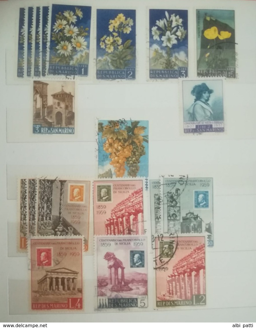 SAN MARINO LOT OF NEWS MNH** AND USED STAMPS - Collections, Lots & Series