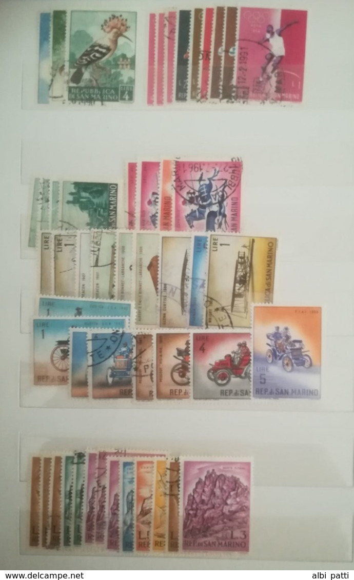 SAN MARINO LOT OF NEWS MNH** AND USED STAMPS - Collections, Lots & Series