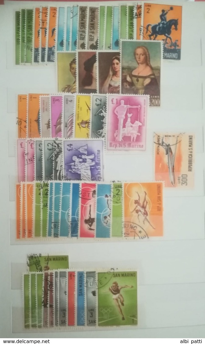 SAN MARINO LOT OF NEWS MNH** AND USED STAMPS - Verzamelingen & Reeksen
