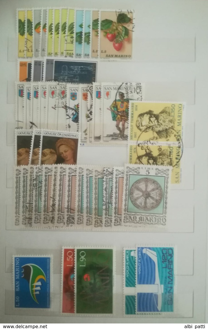 SAN MARINO LOT OF NEWS MNH** AND USED STAMPS