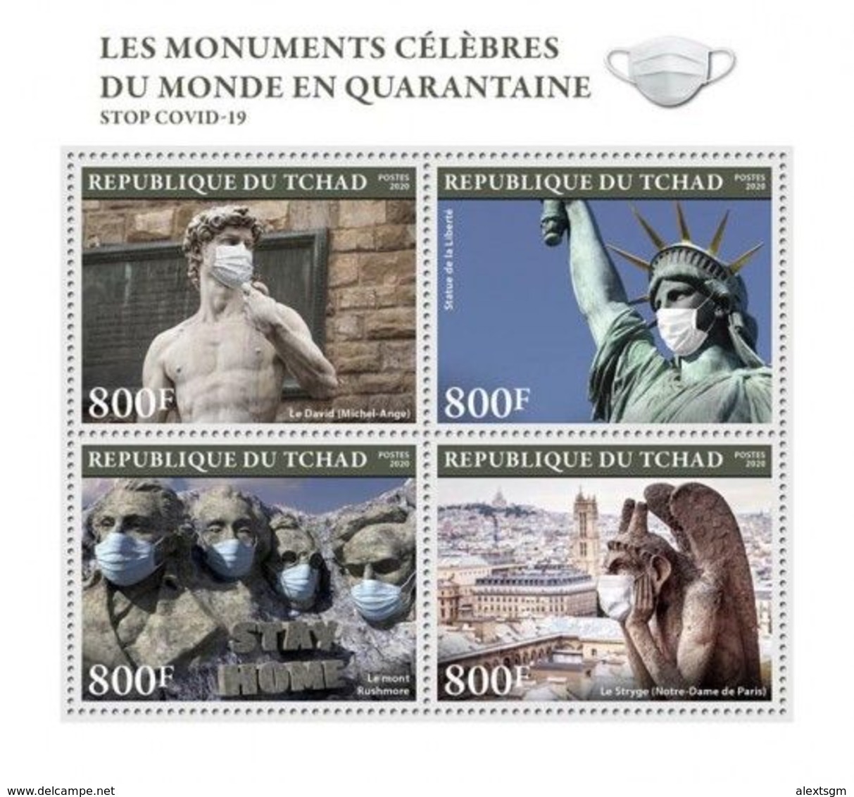 CHAD 2020 - Monuments In Quarantine, COVID-19. Official Issue [TCH200306a] - Disease