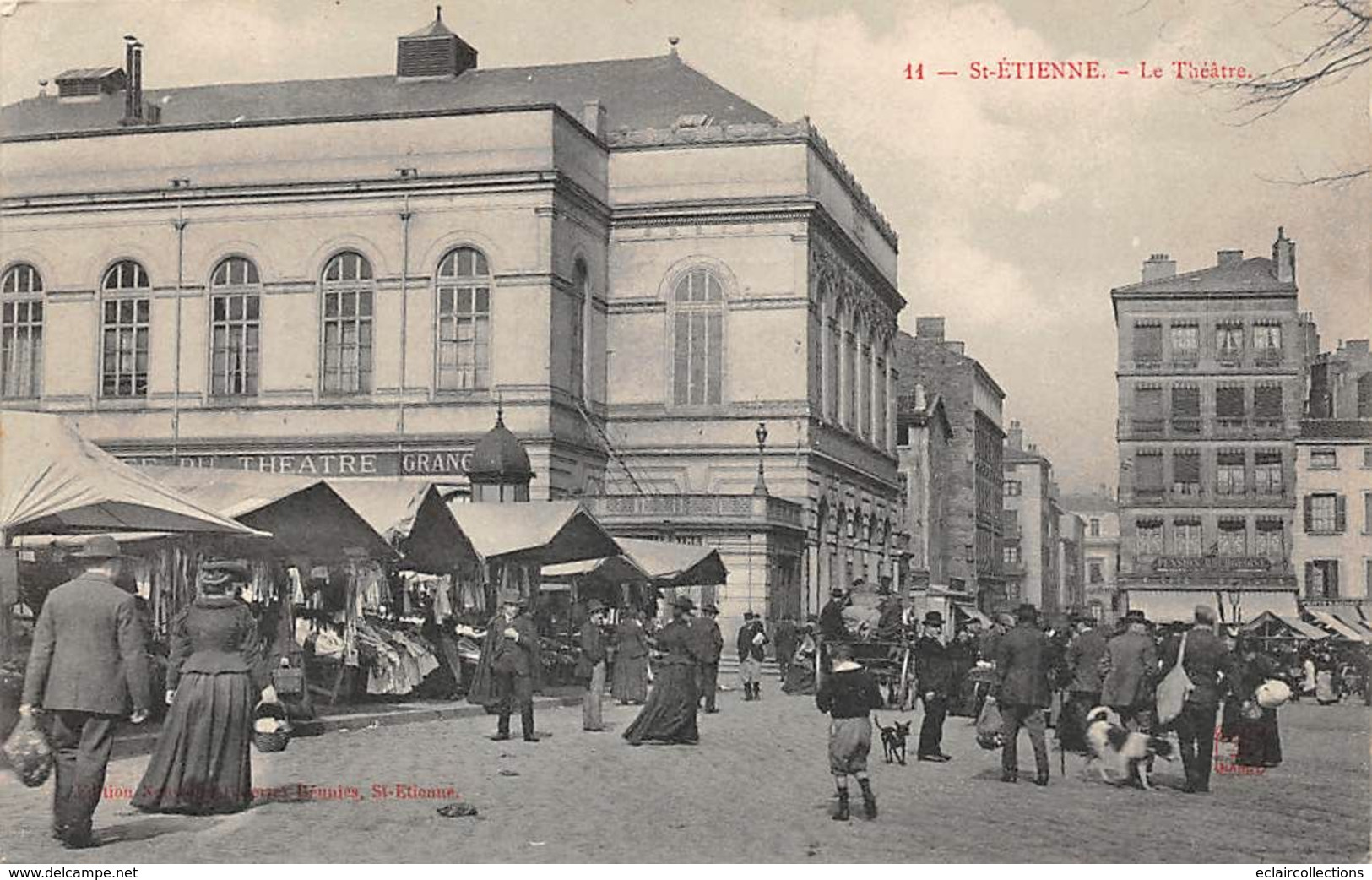 Saint Etienne      42         Le Théâtre. Marché       -  2  -      (voir Scan) - Saint Etienne