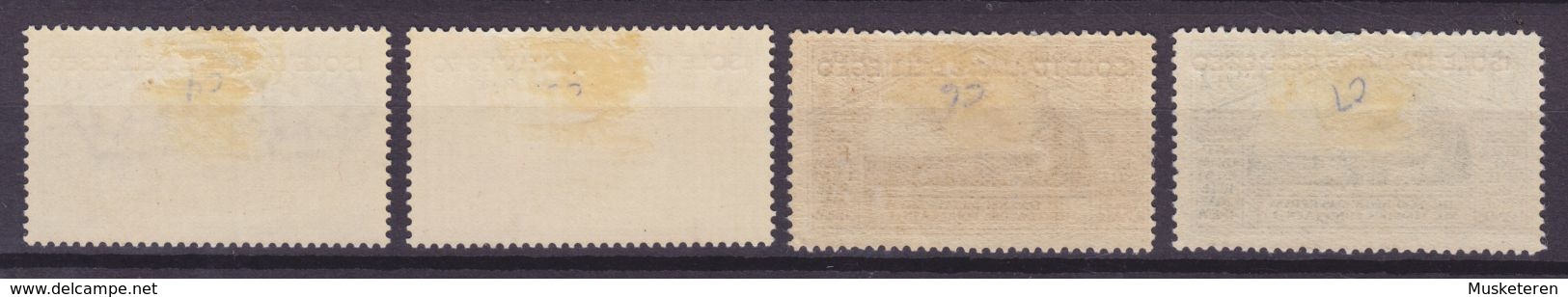 Eagean Italiana 1930 Mi. 52-55 Vergil Flugpostmarken Complete Set, MH* (2 Scans) - Ägäis (Aut. Reg.)