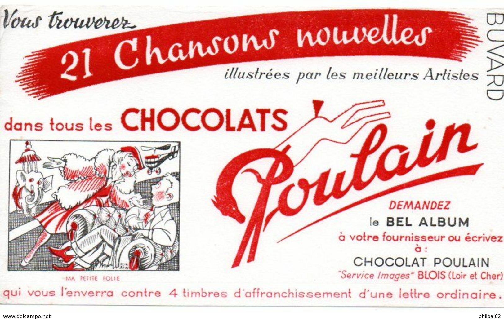 3 Buvards Différents Chocolat Poulain. 2 Photos. - Cacao