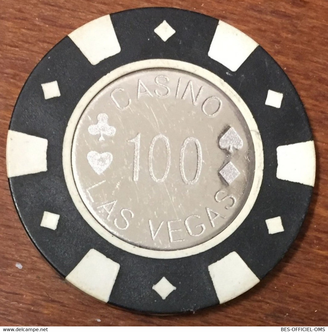 ÉTATS-UNIS USA NEVADA LAS VEGAS POKER $100 JETON TOKENS COINS - Casino