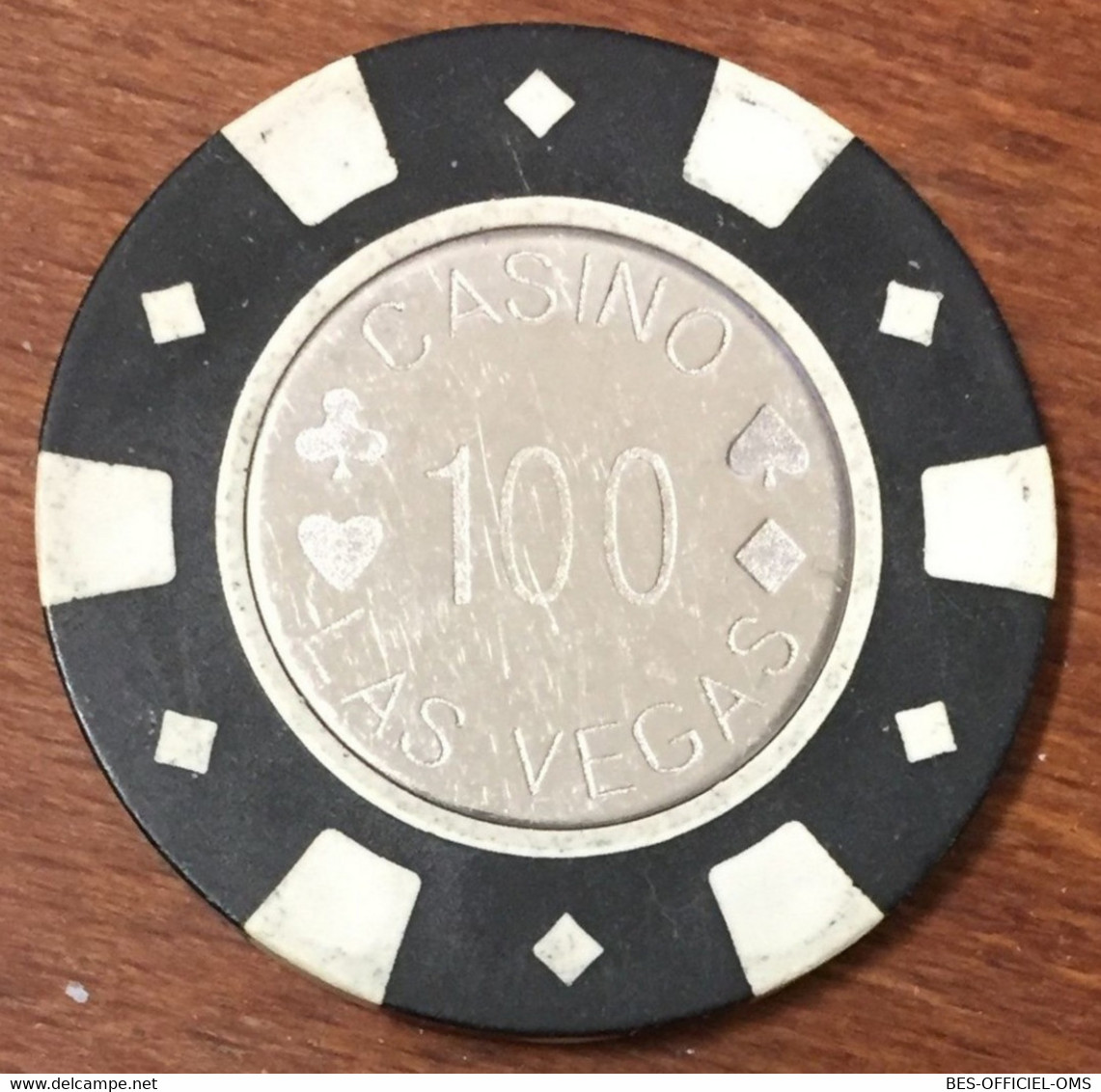 ÉTATS-UNIS USA NEVADA LAS VEGAS POKER $100 JETON TOKENS COINS - Casino