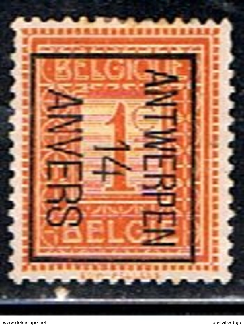 BELGIQUE  1681 // YVERT 108  TYPOS 14 // 1912-13 - Typo Precancels 1912-14 (Lion)