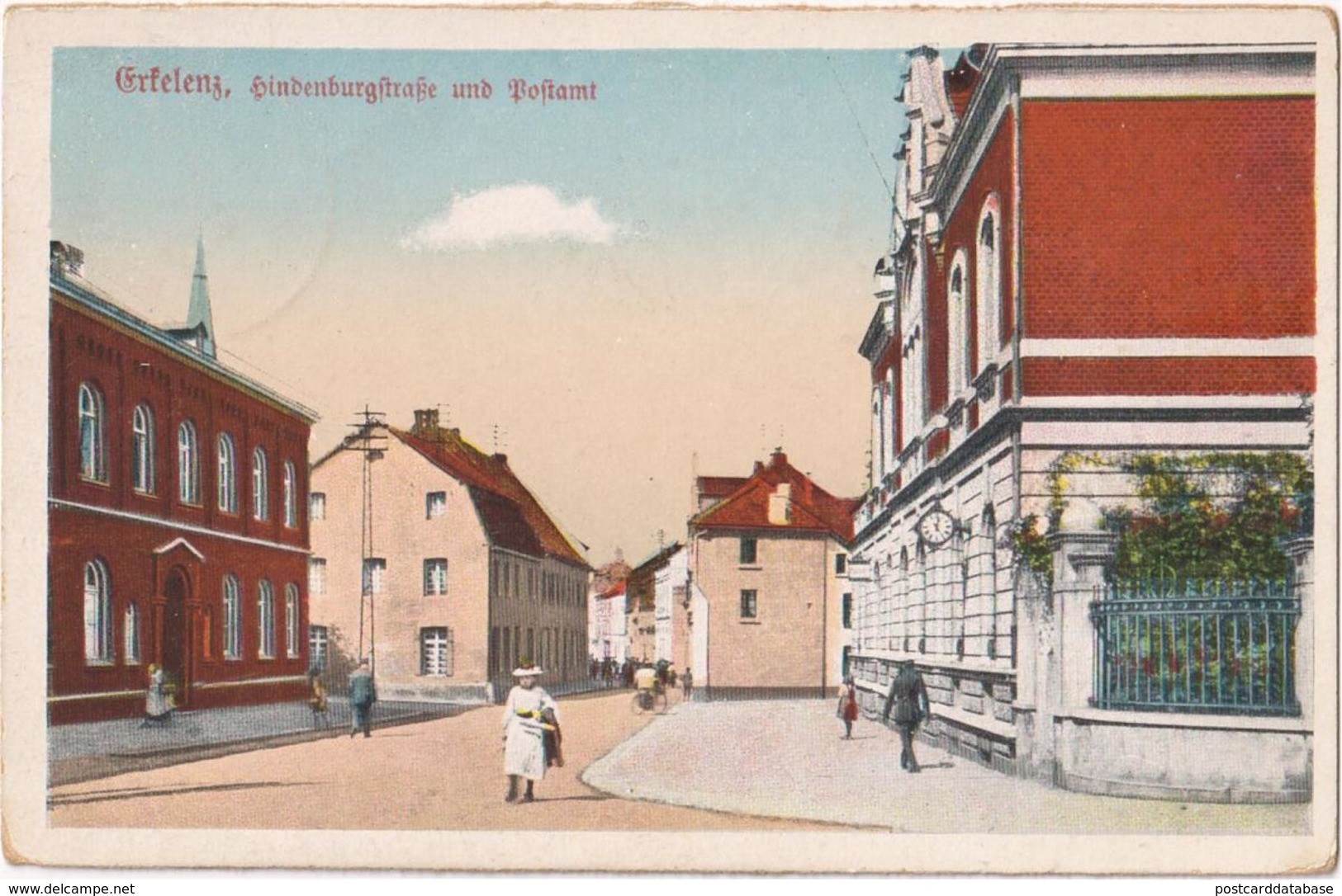 Erkelenz - Hindenburgstrasse Und Postamt - Erkelenz