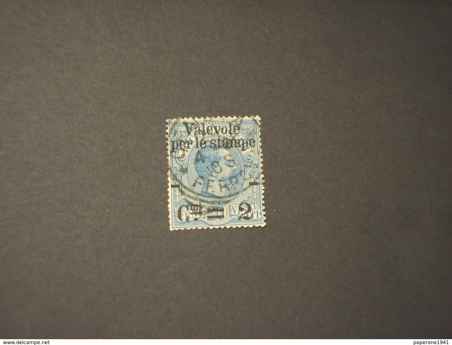 ITALIA REGNO - VARIETA' - 1890 RE, 2 Su 20, C Di Cmi Rotta   - TIMBRATO/USED - Colis-postaux
