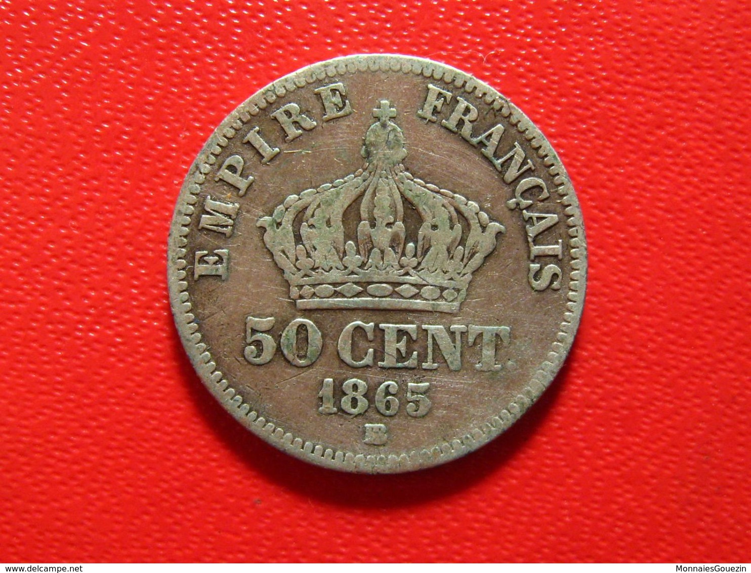 France - 50 Centimes 1865 BB Strasbourg Napoléon III 4174 - 50 Centimes