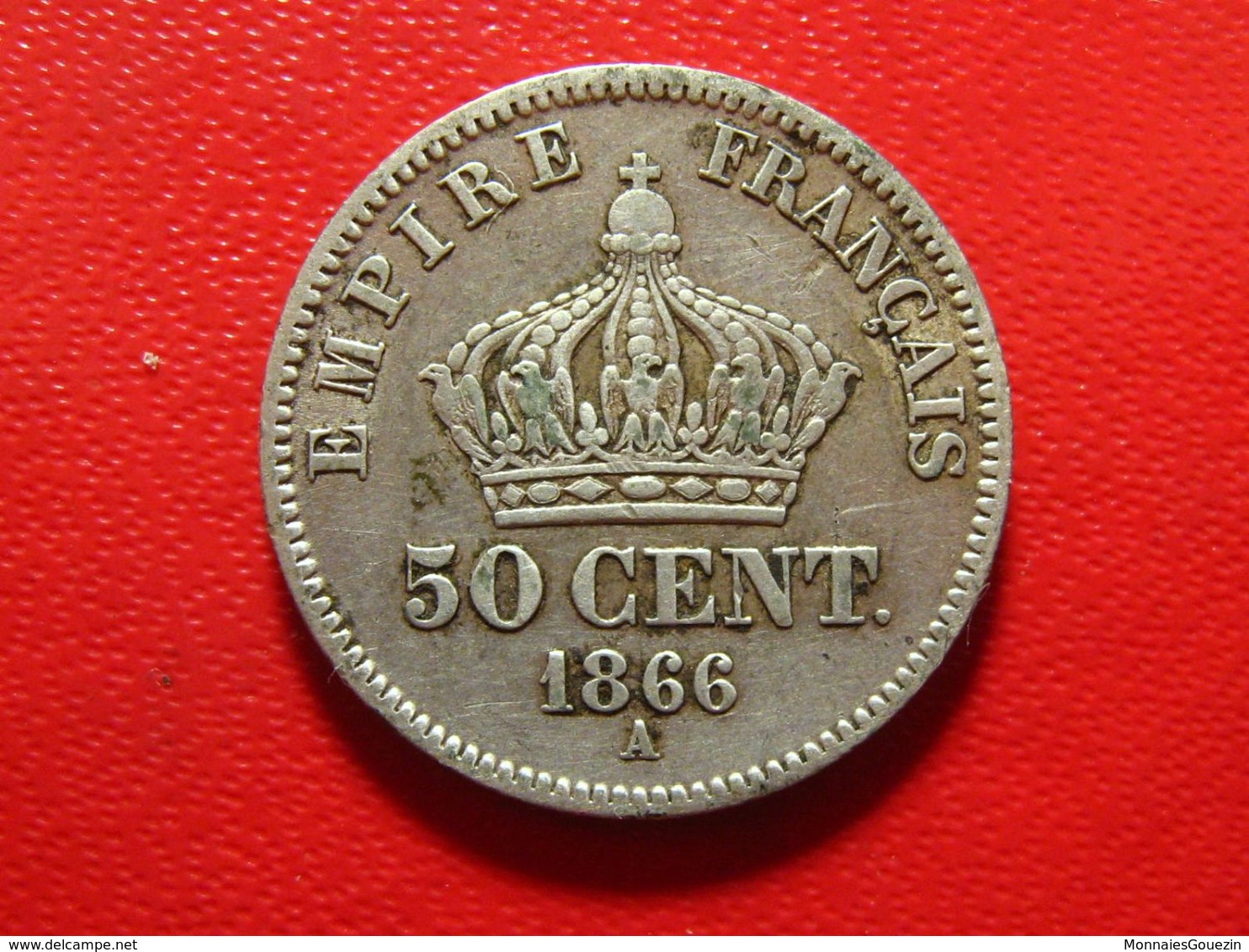France - 50 Centimes 1866 A Paris Napoléon III 4178 - 50 Centimes