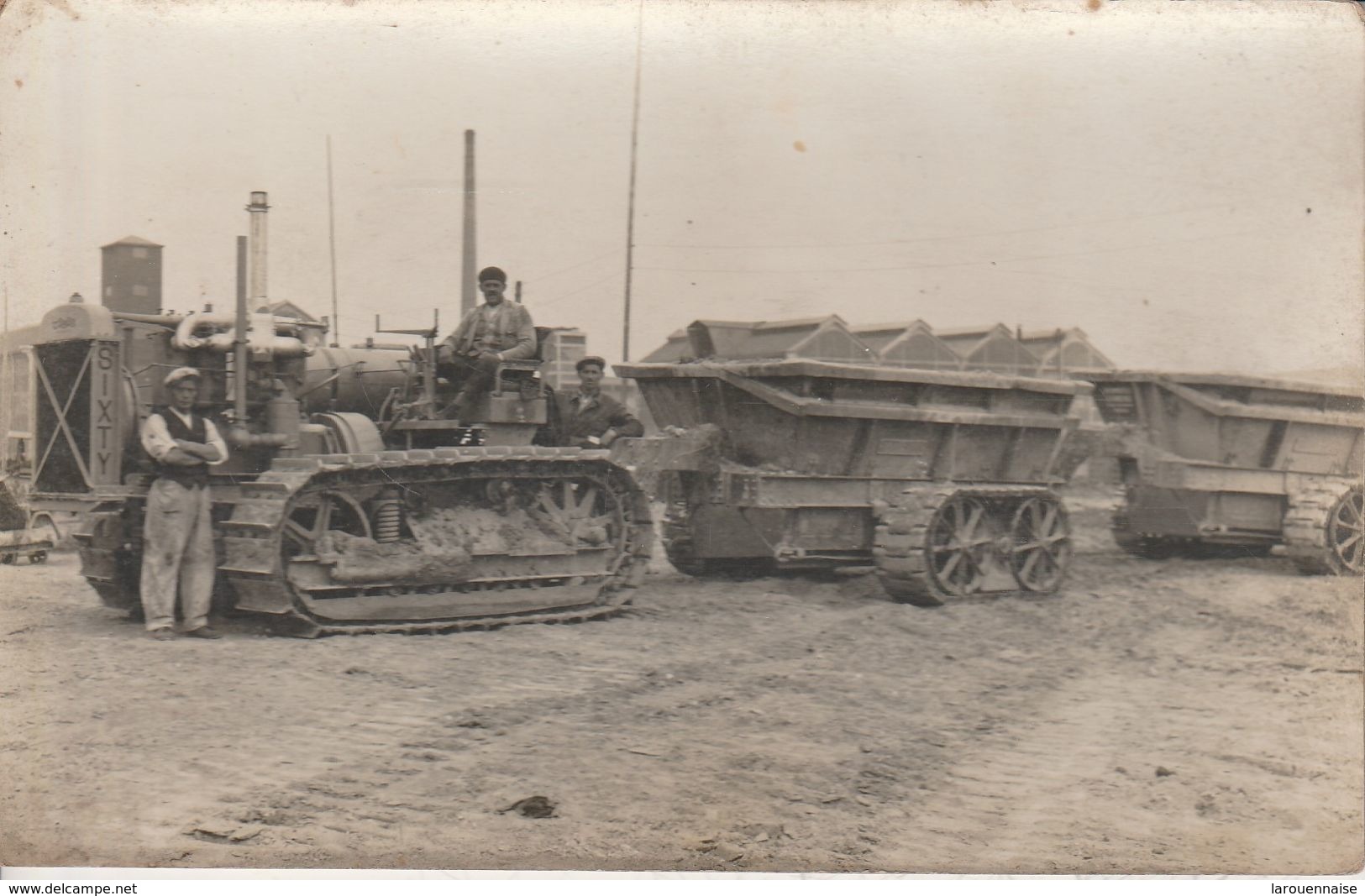 76 - LE GRAND QUEVILLY - Ouvriers Des Travaux Publics (carte Photo) - Le Grand-quevilly