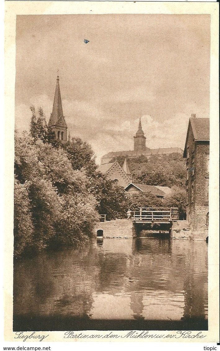 2  CPA De   SIEGBURG  (  Allemagne  )  Partie  An  Den  Muklen  Uu  Ev. Kirche . Et  Michaelsberg ( Nordseite ) - Siegburg