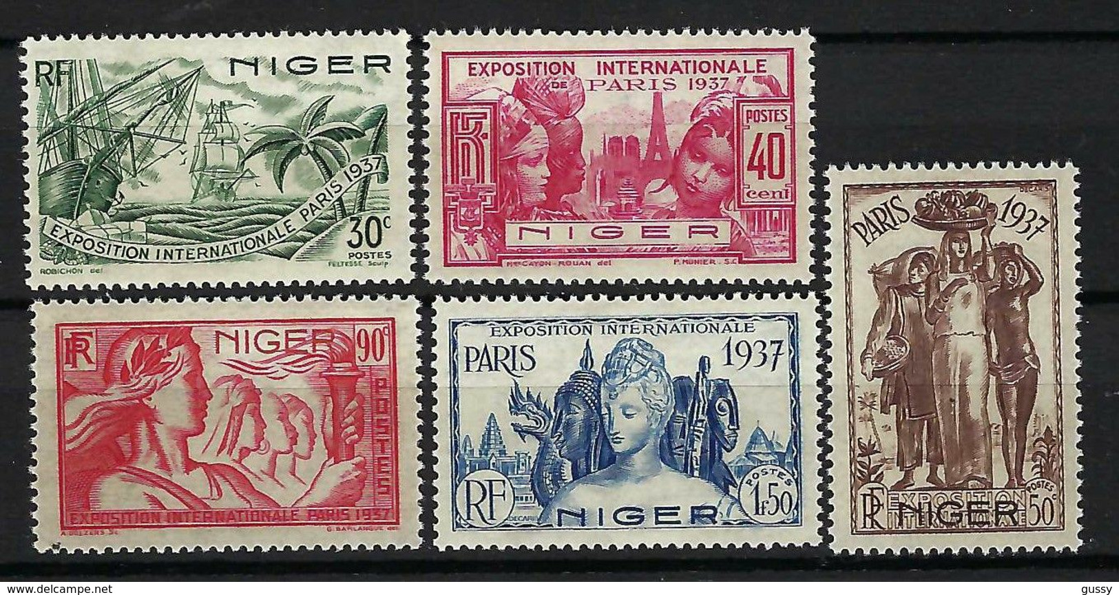 FRANCE Ex. Colonies, Niger: Les Y&T 58-62, Neufs** - Ungebraucht