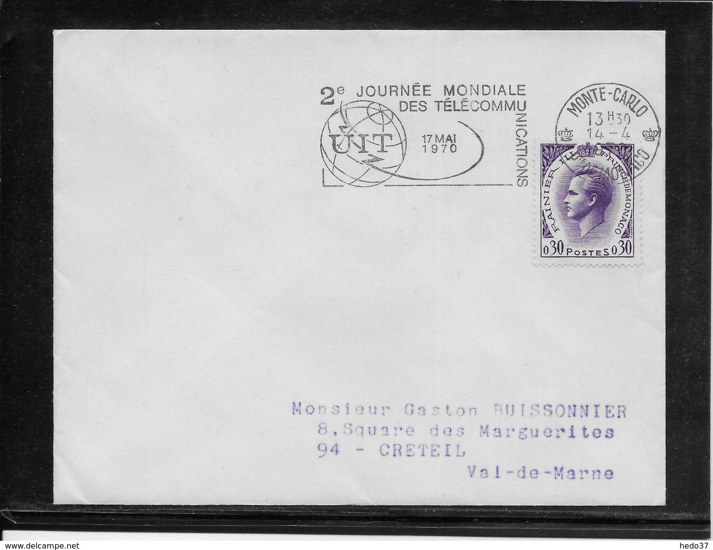 Monaco - Lettre - TB - Maschinenstempel (EMA)