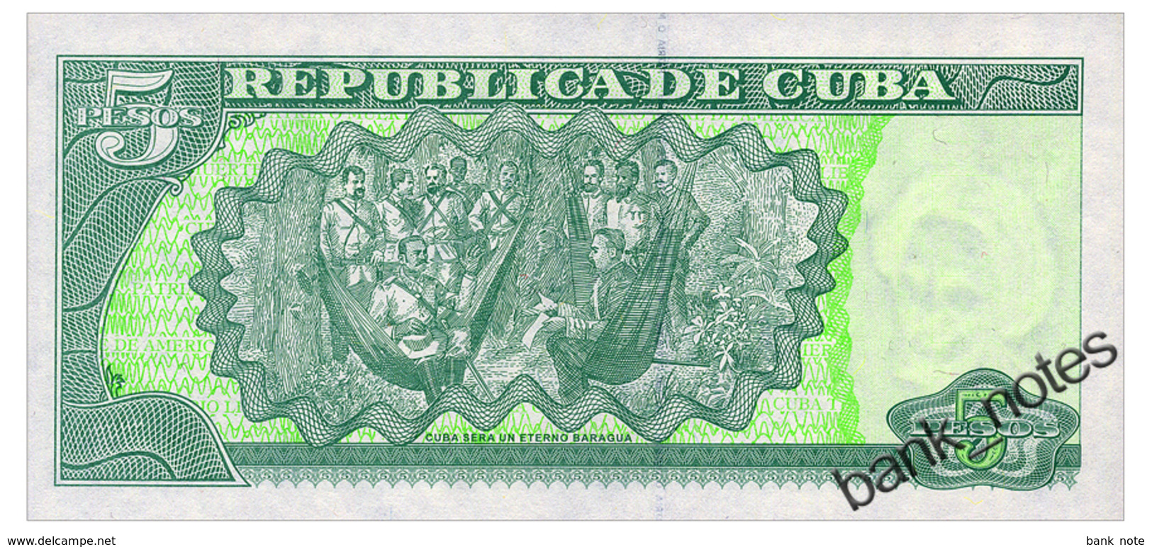 CUBA 5 PESOS 2017 Pick 116q Unc - Cuba