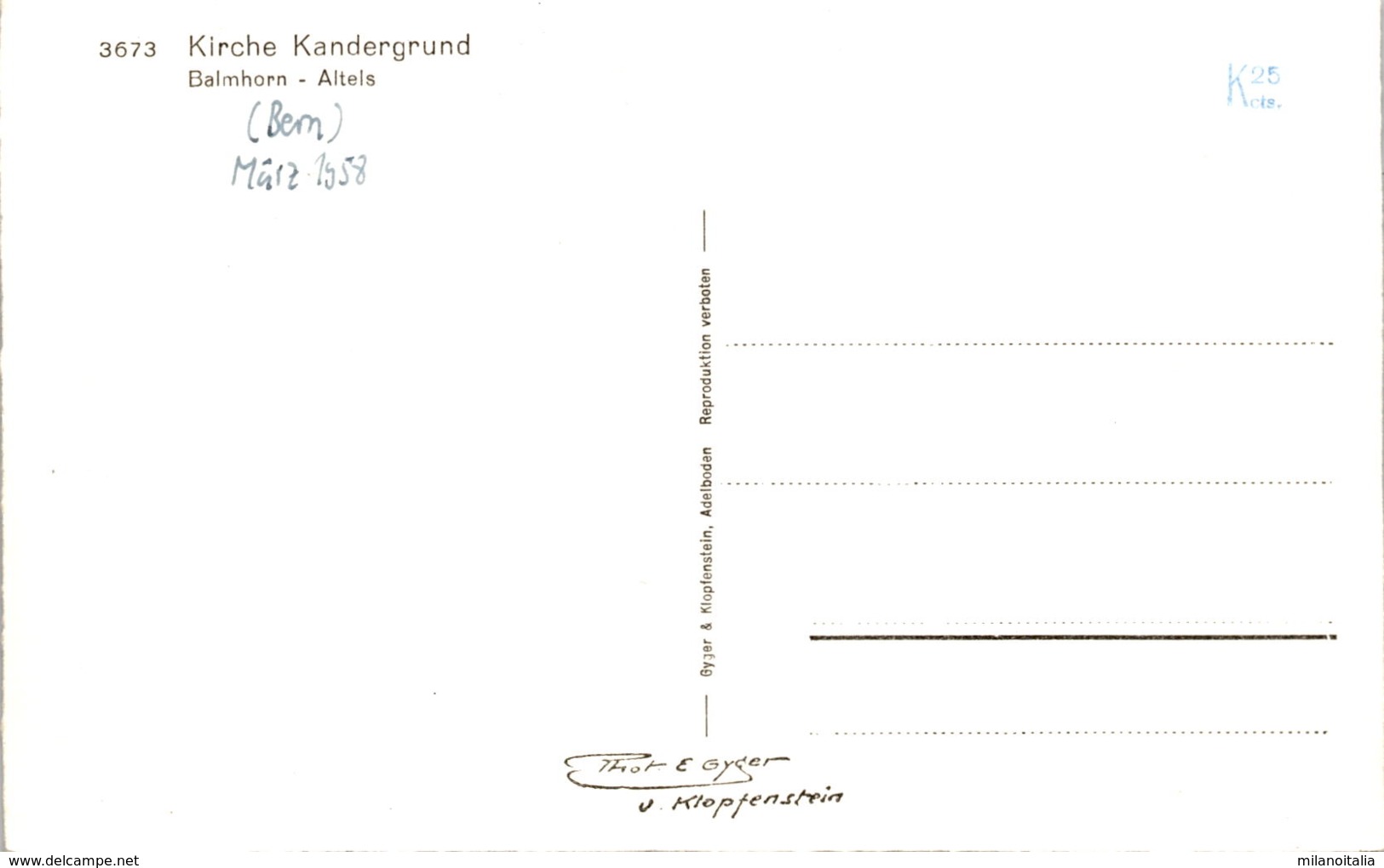 Kirche Kandergrund (3673) * 1958 - Kandergrund