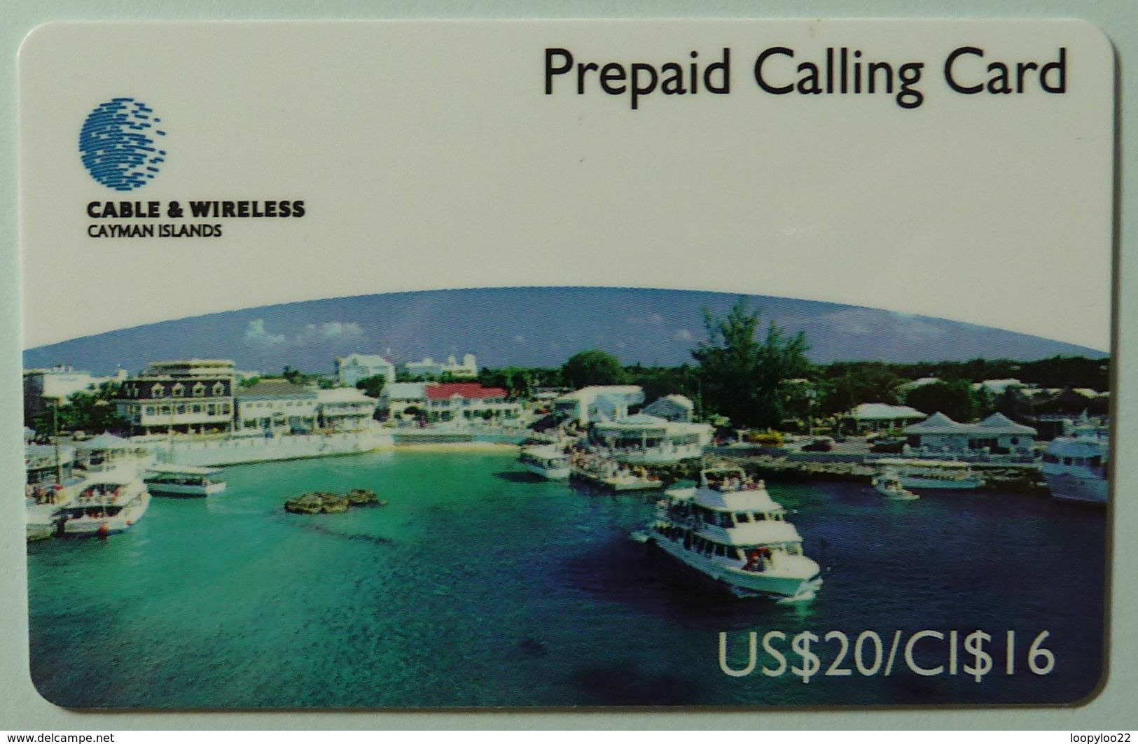 CAYMAN ISLANDS - Prepaid - CAY-P5A - CAY 05 - Georgetown Harbour - US$20/CI$16 - 50ex - Mint - Iles Cayman