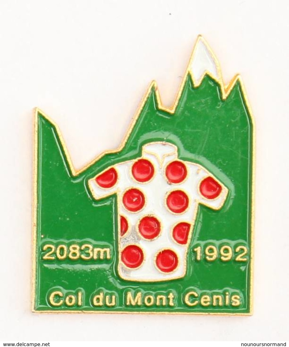 Pin's LE TOUR 1992 - COL DU MONT CENIS - 2083 M - Le Maillot à Pois - Starpin's - J506 - Cyclisme