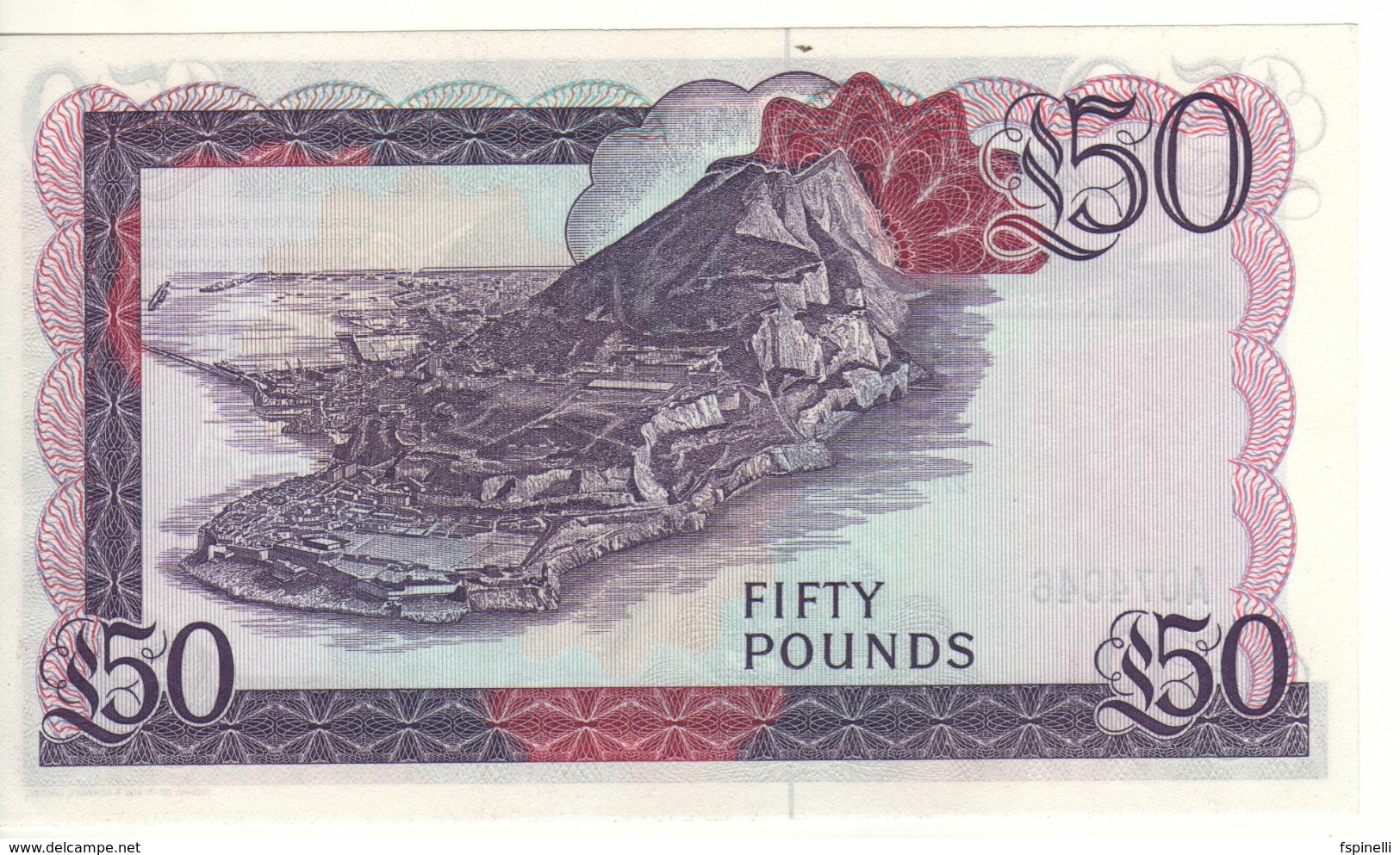 GIBRALTAR   £ 50   Queen Elizabeth II - Gibraltar    P24  Dated 27.11.1986   UNC - Gibraltar