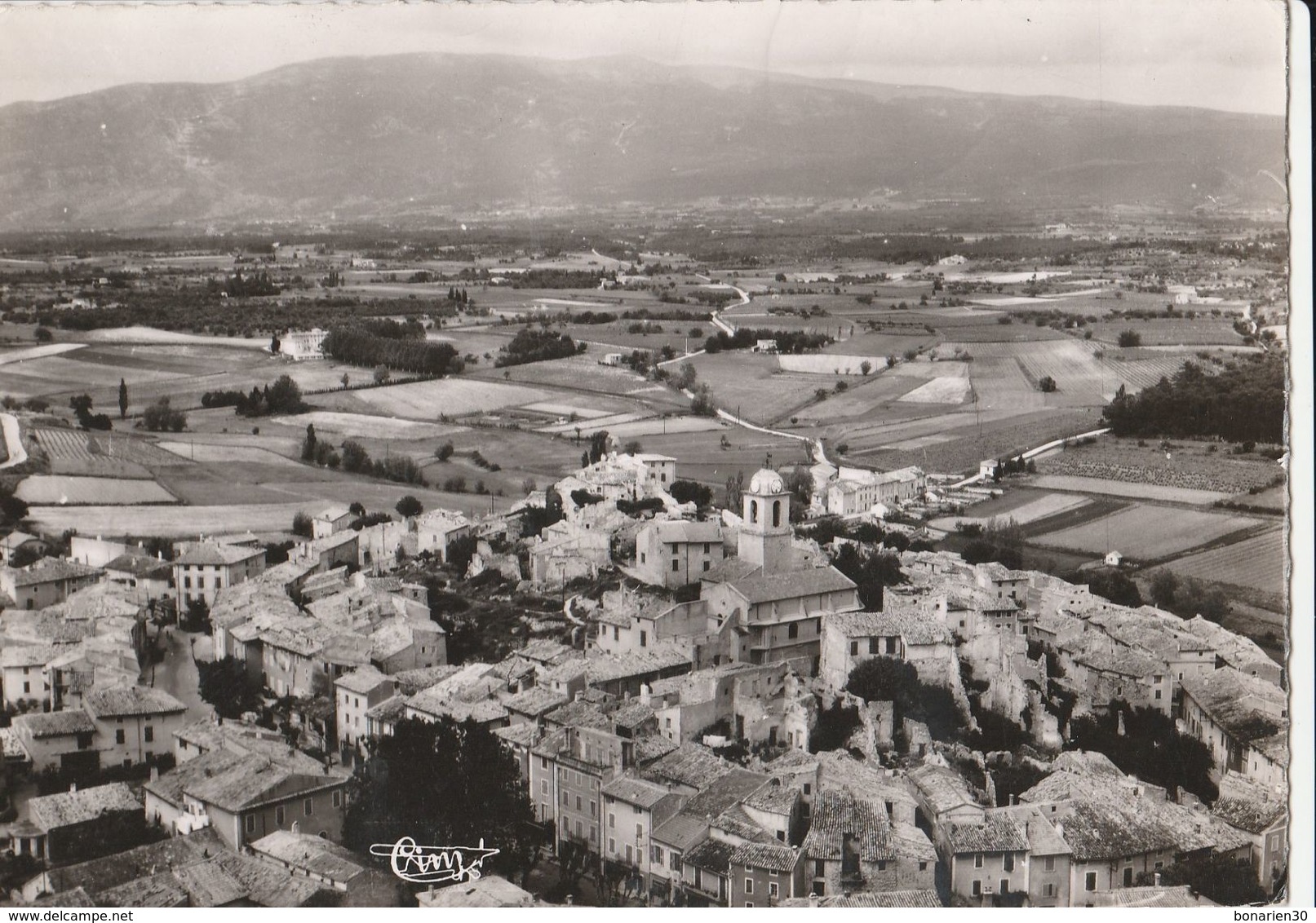 CPSM 84 MORMOIRON   VUE GENERALE AERIENNE LE VENTOUX - Mormoiron