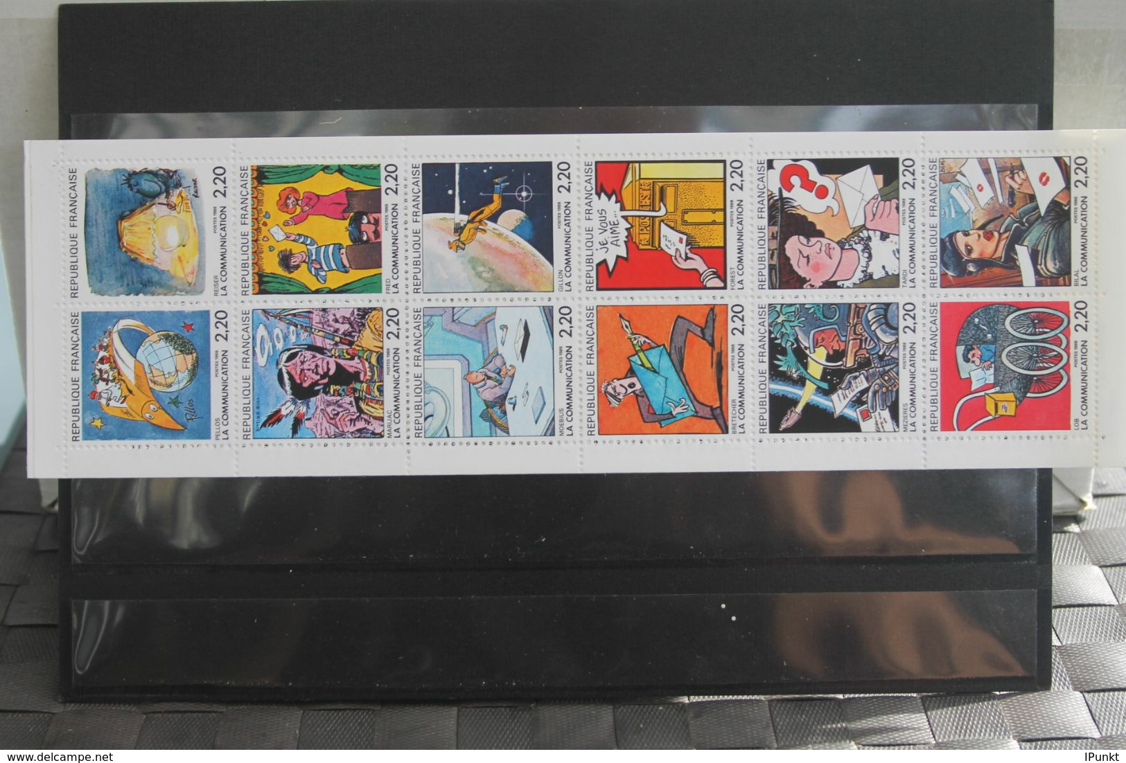 France 1988, 2636-2695; postfrisch, Frankreich Jahrgang 1988, 51 Werte, 4 MH, überkomplett, 4 Steckkarten