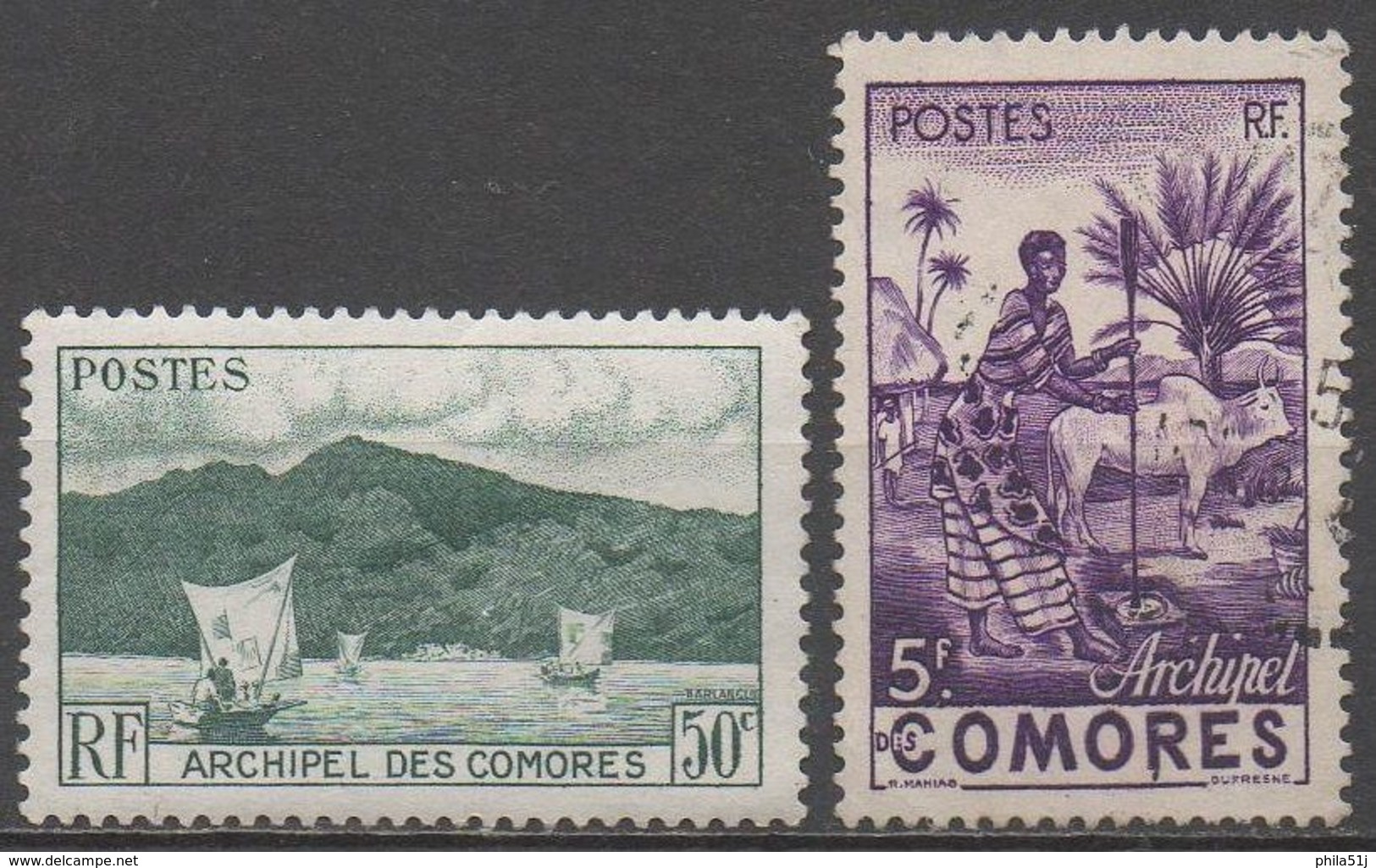 COMORES ARCHIPEL __N°2 & 5__OBL VOIR SCAN - Used Stamps