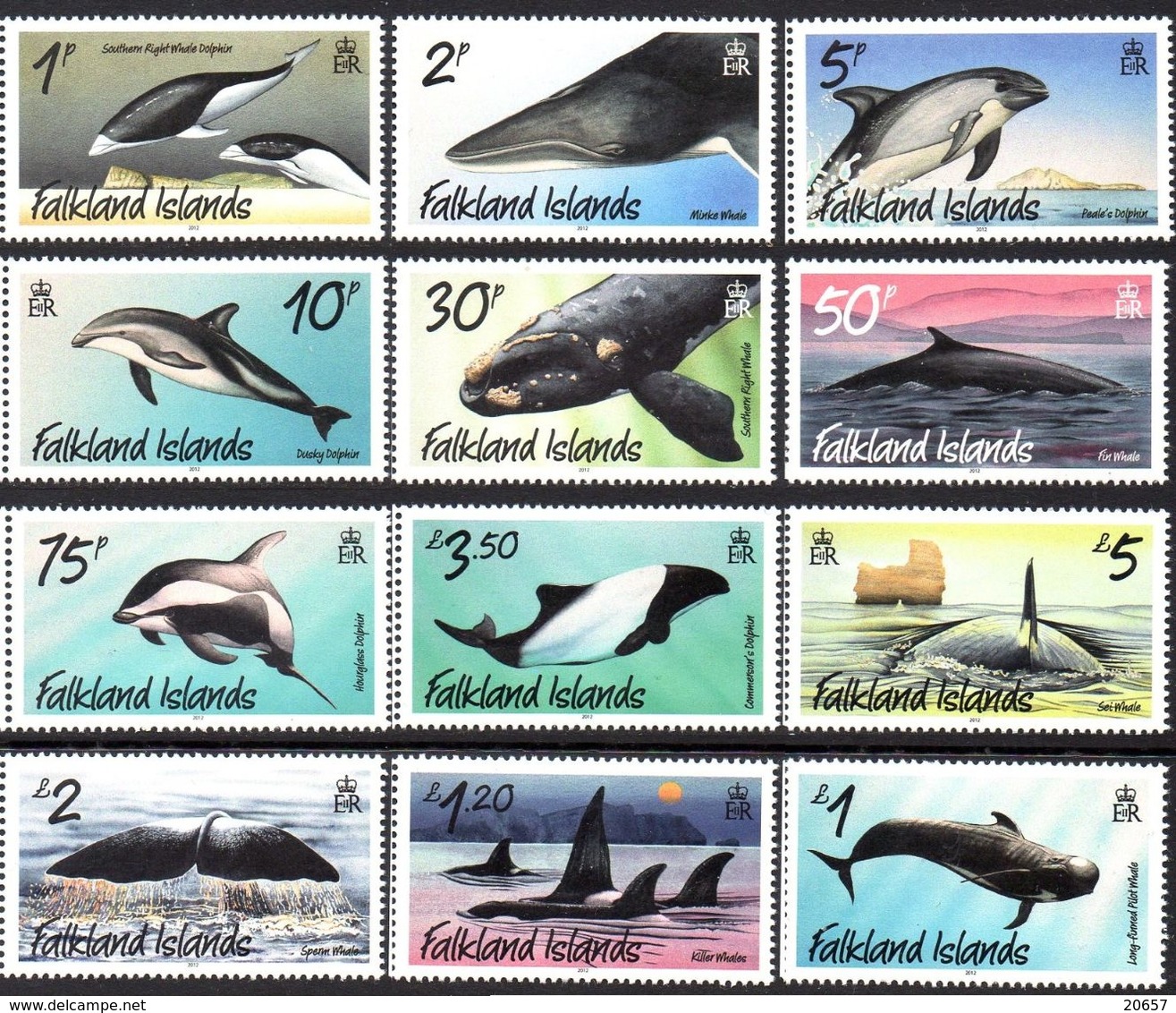 Falkland 1115/26 Dauphin , Baleine , Cétacés - Other & Unclassified