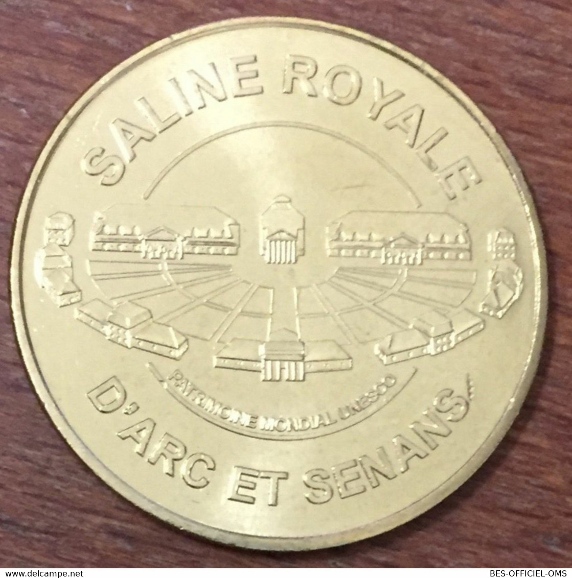 25 DOUBS ARC ET SENANS SALINE ROYALE VUE AÉRIENNE 2013 MÉDAILLE MONNAIE DE PARIS JETON TOURISTIQUE MEDALS TOKENS COINS - 2013